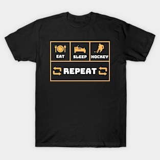 Eat Sleep Hockey Repeat T-Shirt